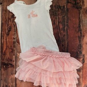 Carter's White and Pink Baby Outfit